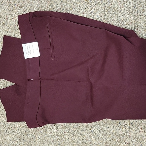 Talbots burgundy Chatham ankle pants women's sz 8 new with tags - Picture 8 of 8